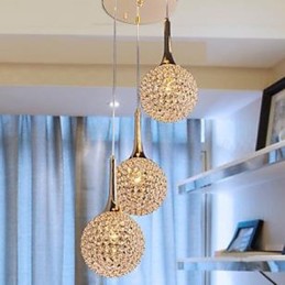 Lustre en cristal moderne