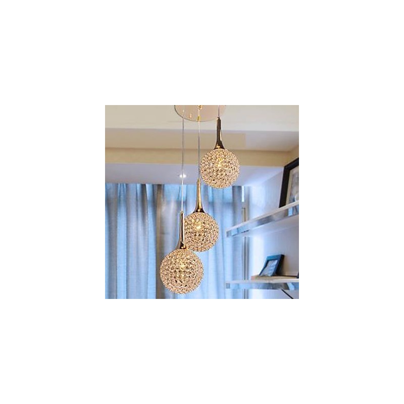 Lustre en cristal moderne