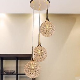 Lustre en cristal moderne