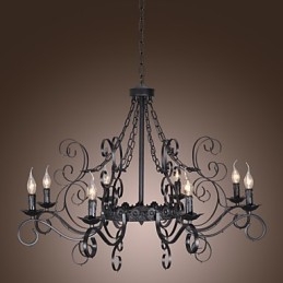 Lustre traditionnel classique de style bougie