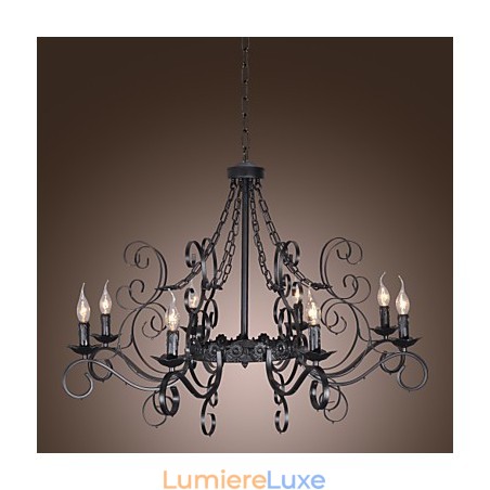 Lustre traditionnel classique de style bougie Lustre traditionnel classique de style bougie