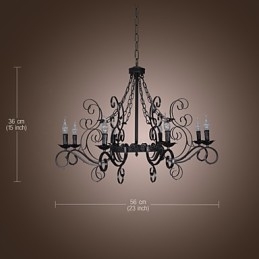 Lustre traditionnel classique de style bougie
