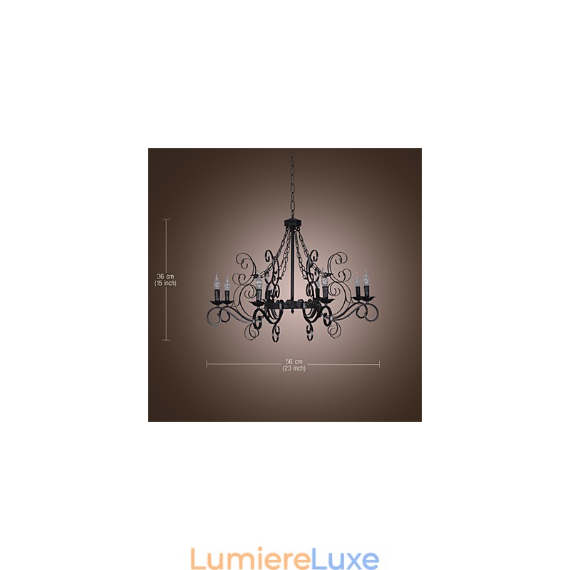 Lustre traditionnel classique de style bougie