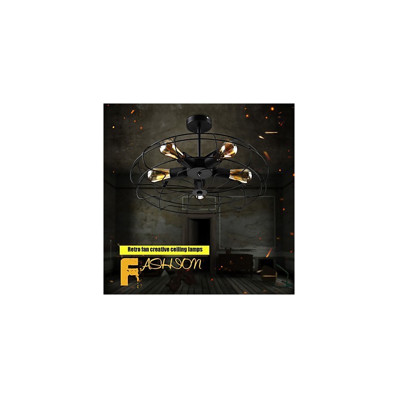 Lampe suspendue industrielle vintage en métal style Steampunk