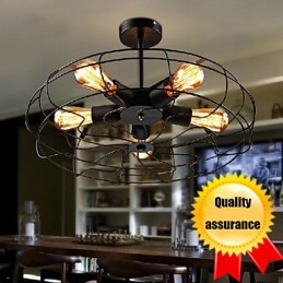 Lampe suspendue industrielle vintage en métal style Steampunk