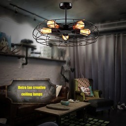 Lampe suspendue industrielle vintage en métal style Steampunk