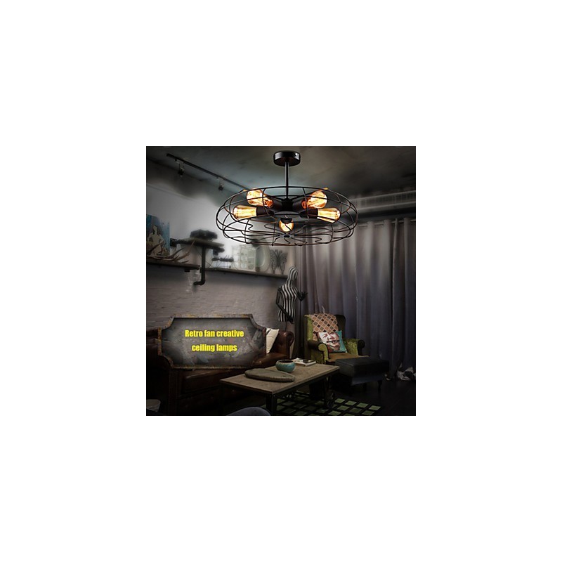 Lampe suspendue industrielle vintage en métal style Steampunk