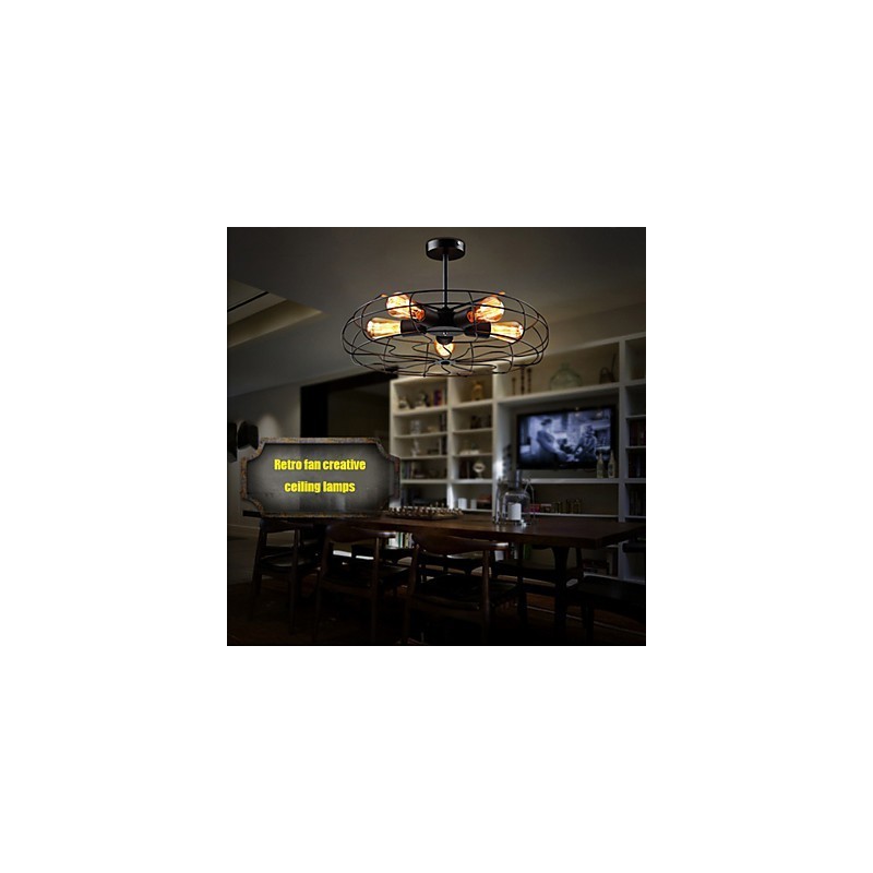 Lampe suspendue industrielle vintage en métal style Steampunk