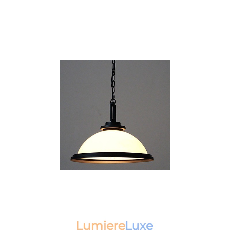 Suspensions Rustiques Lodge Métal Peinture Noir