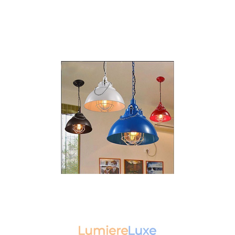Le lustre en fer métallique à tête unique