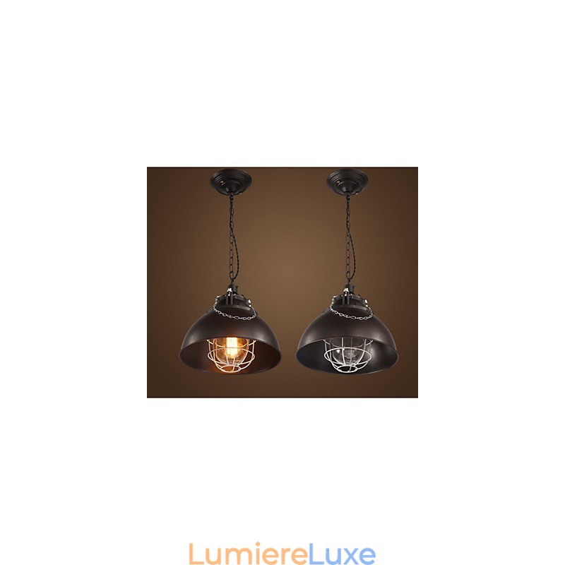 Le lustre en fer métallique à tête unique