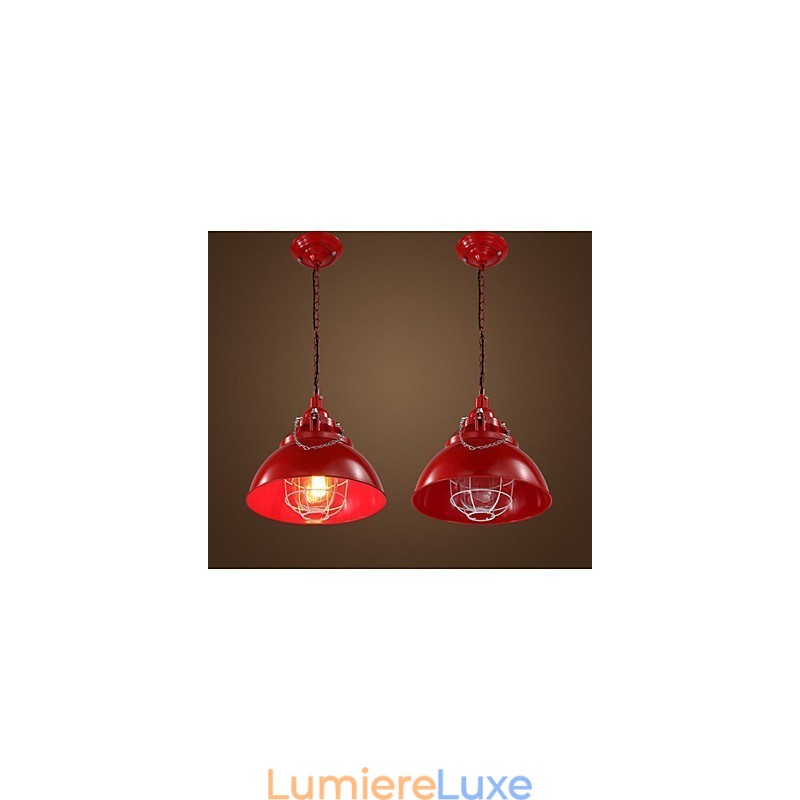Le lustre en fer métallique à tête unique