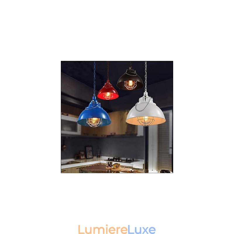 Le lustre en fer métallique à tête unique