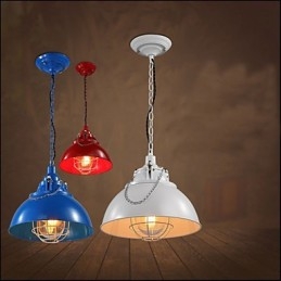 Le lustre en fer métallique à tête unique