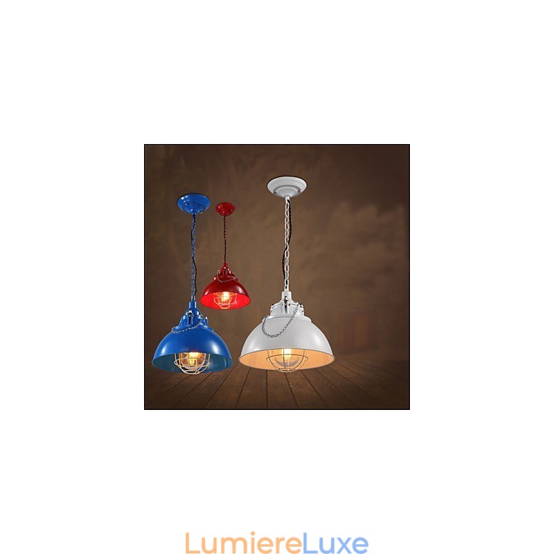 Le lustre en fer métallique à tête unique