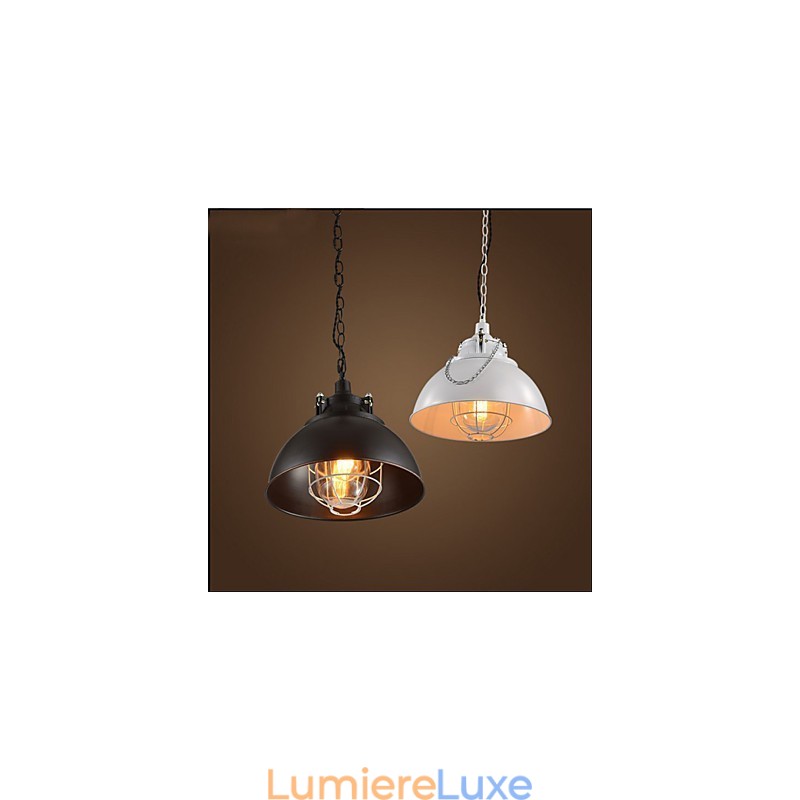 Le lustre en fer métallique à tête unique