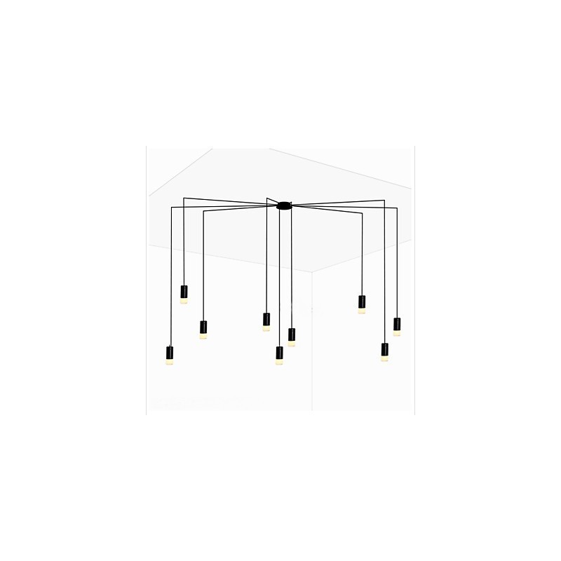 Suspension design créatif de lignes contractées et géométriques d'Europe du Nord