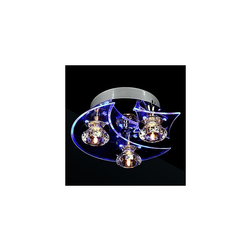 Lustre moderne en cristal Living 3 lumières
