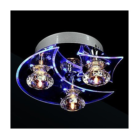 Lustre moderne en cristal Living 3 lumières Lustre moderne en cristal Living 3 lumières