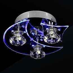 Lustre moderne en cristal Living 3 lumières