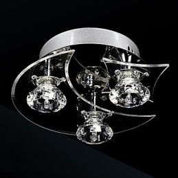 Lustre moderne en cristal Living 3 lumières