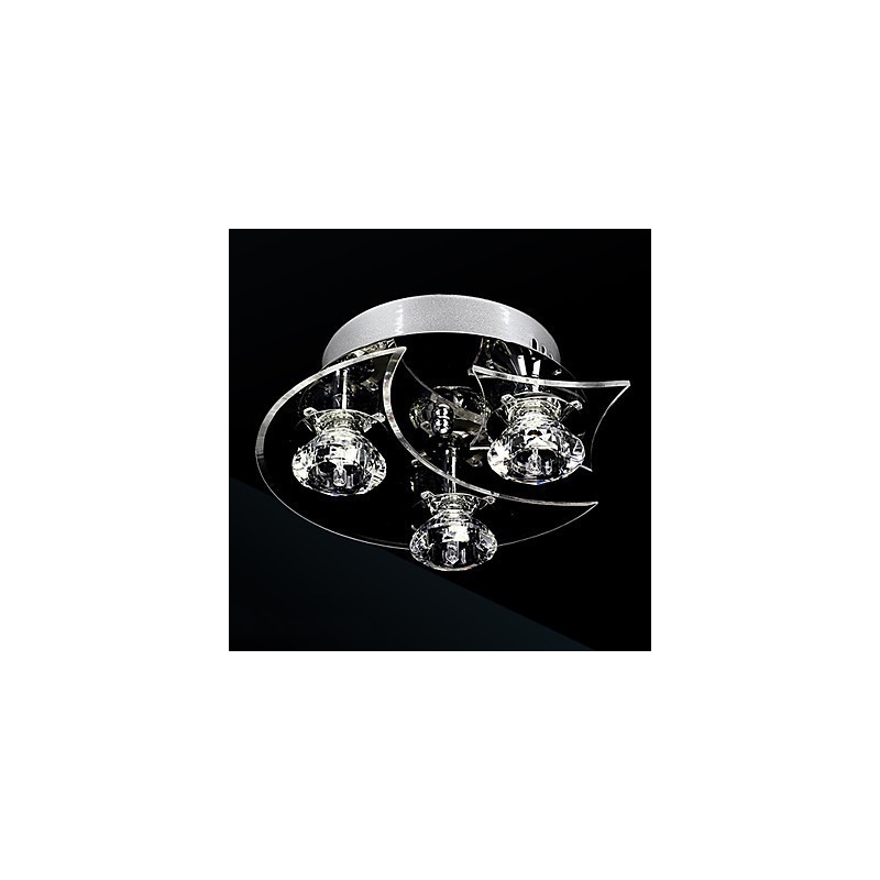Lustre moderne en cristal Living 3 lumières