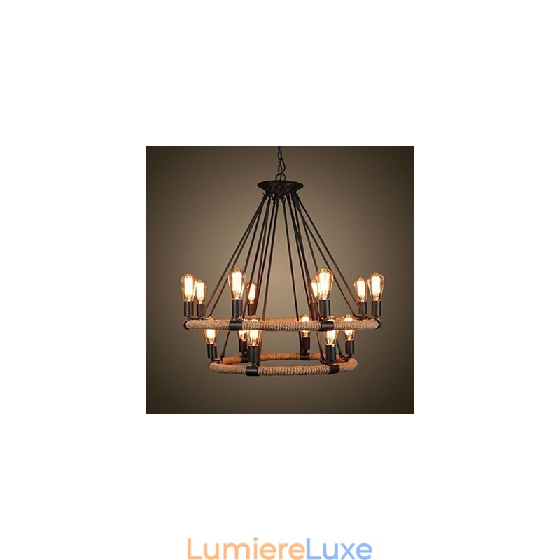 Suspension en métal style traditionnel, classique, rustique, style vintage, rétro, style campagnard