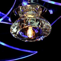Lustre moderne en cristal Living 3 lumières