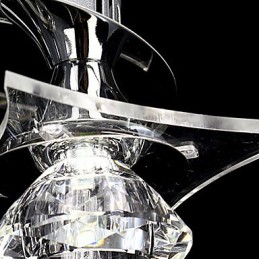 Lustre moderne en cristal Living 3 lumières