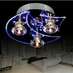 Lustre moderne en cristal Living 3 lumières