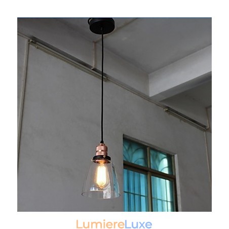 Lustre en verre rétro minimaliste et unique Lustre en verre rétro minimaliste et unique