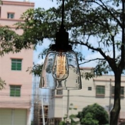 Lustre en verre rétro minimaliste et unique