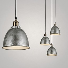 1 lampe suspendue style industriel vintage antique en fer et métal