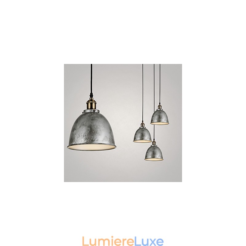 1 lampe suspendue style industriel vintage antique en fer et métal