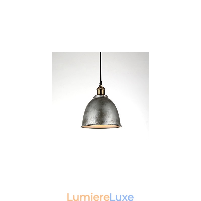 1 lampe suspendue style industriel vintage antique en fer et métal
