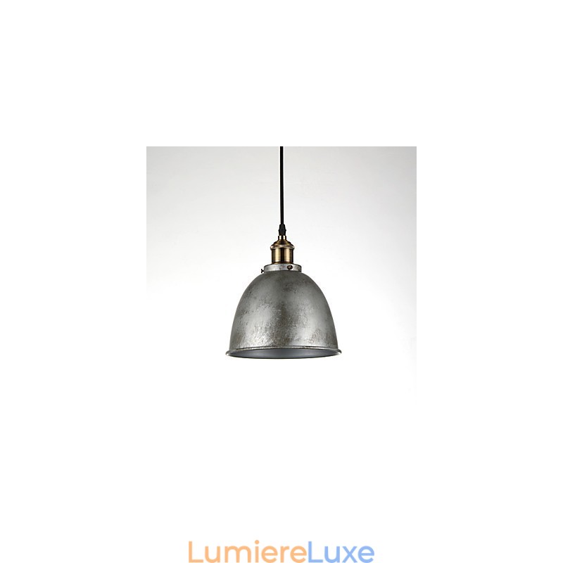 1 lampe suspendue style industriel vintage antique en fer et métal