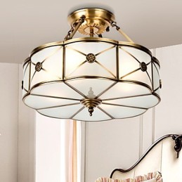 Plafonnier décoratif contemporain moderne en cuivre
