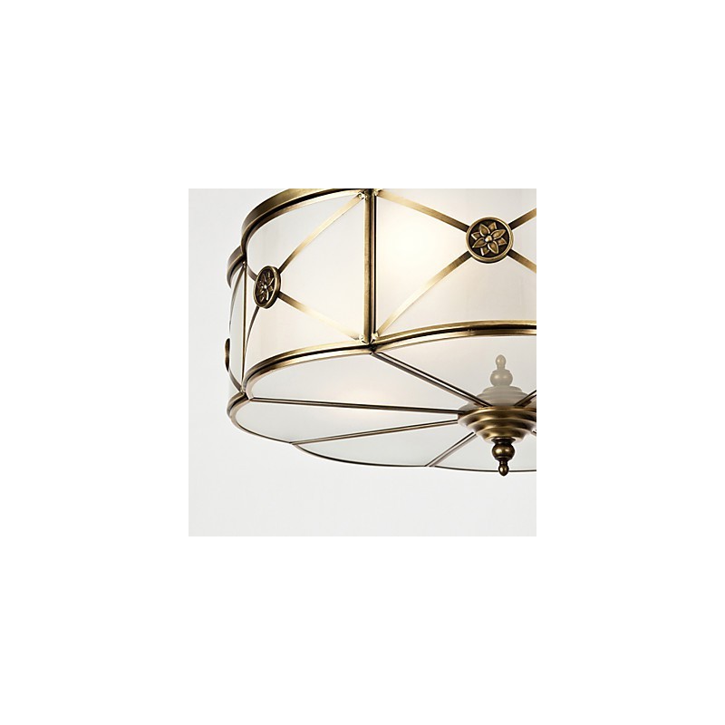 Plafonnier décoratif contemporain moderne en cuivre