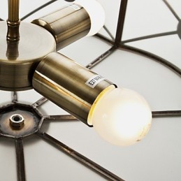 Plafonnier décoratif contemporain moderne en cuivre