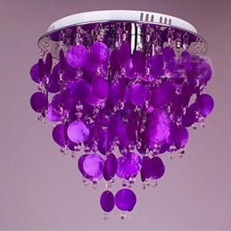 Plafonnier en cristal chaud Shell