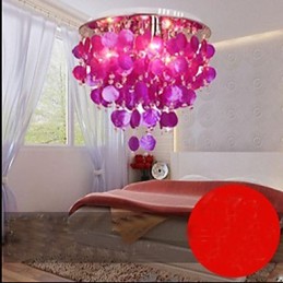 Plafonnier en cristal chaud Shell