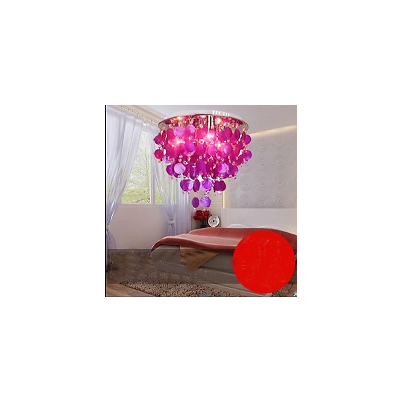 Plafonnier en cristal chaud Shell