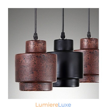 Lampe suspendue industrielle vintage Edison en céramique, luminaire décoratif d'intérieur Lampe suspendue industrielle vintage Edison en céramique, luminaire décoratif d'intérieur