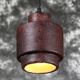 Lampe suspendue industrielle vintage Edison en céramique, luminaire décoratif d'intérieur