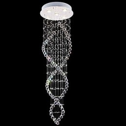 Suspension en métal galvanisé et cristal, style moderne, contemporain, traditionnel, classique, rustique, style lodge, vintage, style country island