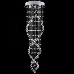 Suspension en métal galvanisé et cristal, style moderne, contemporain, traditionnel, classique, rustique, style lodge, vintage, style country island