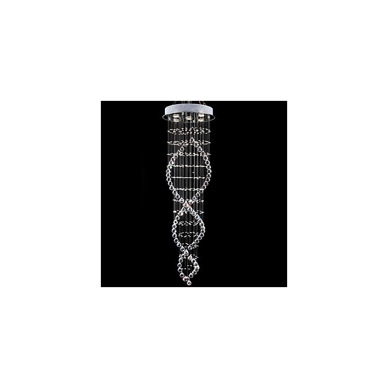 Suspension en métal galvanisé et cristal, style moderne, contemporain, traditionnel, classique, rustique, style lodge, vintage, style country island