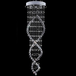 Suspension en métal galvanisé et cristal, style moderne, contemporain, traditionnel, classique, rustique, style lodge, vintage, style country island