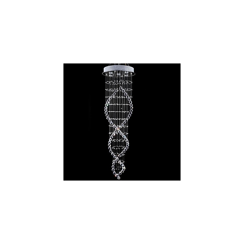 Suspension en métal galvanisé et cristal, style moderne, contemporain, traditionnel, classique, rustique, style lodge, vintage, style country island