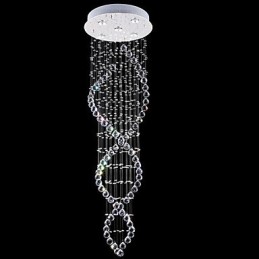 Suspension en métal galvanisé et cristal, style moderne, contemporain, traditionnel, classique, rustique, style lodge, vintage, style country island
